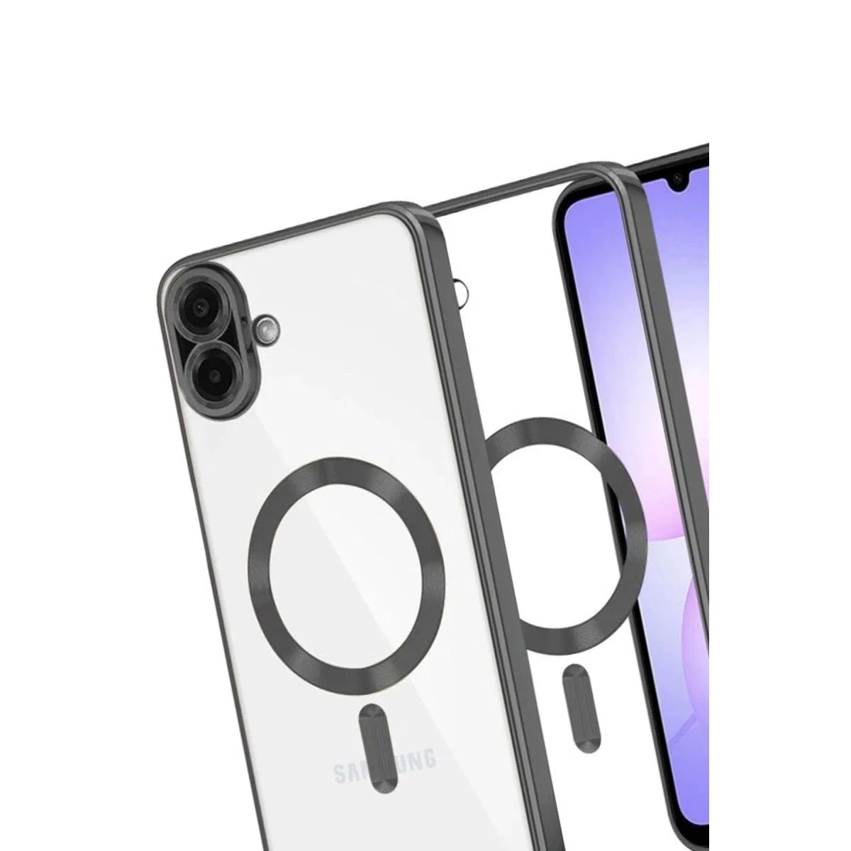 Samsung Galaxy A07 4g Kross Magneticsafe Kapak - Siyah görsel 3