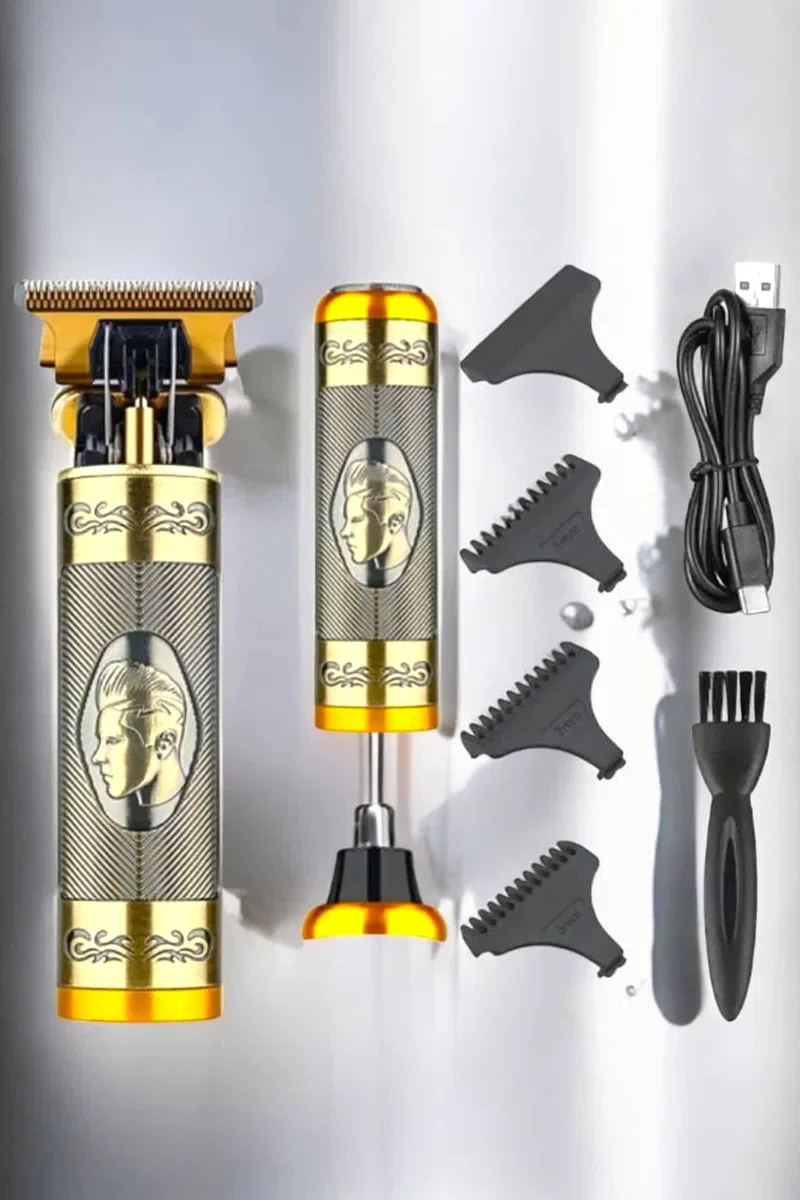 Tıraş Makinesi Üç Başlıklı Saç Sakal ve Vücut Tıraşına Uygun görsel 3