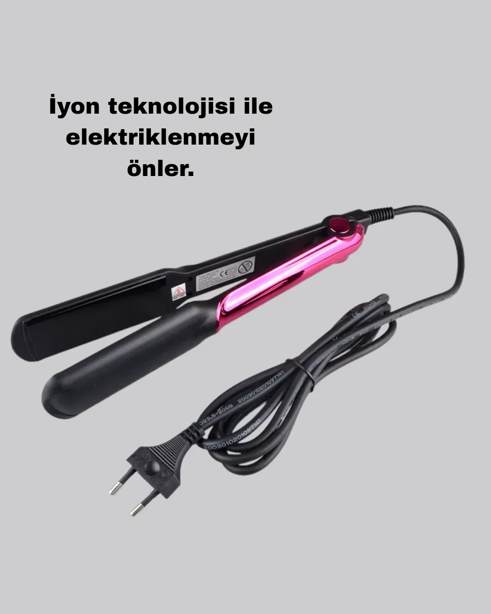 Profesyonel İyon Teknolojili Saç Düzleştirici – 220°C Hızlı Isınma ve LED Ekranlı Tasarım görsel 5