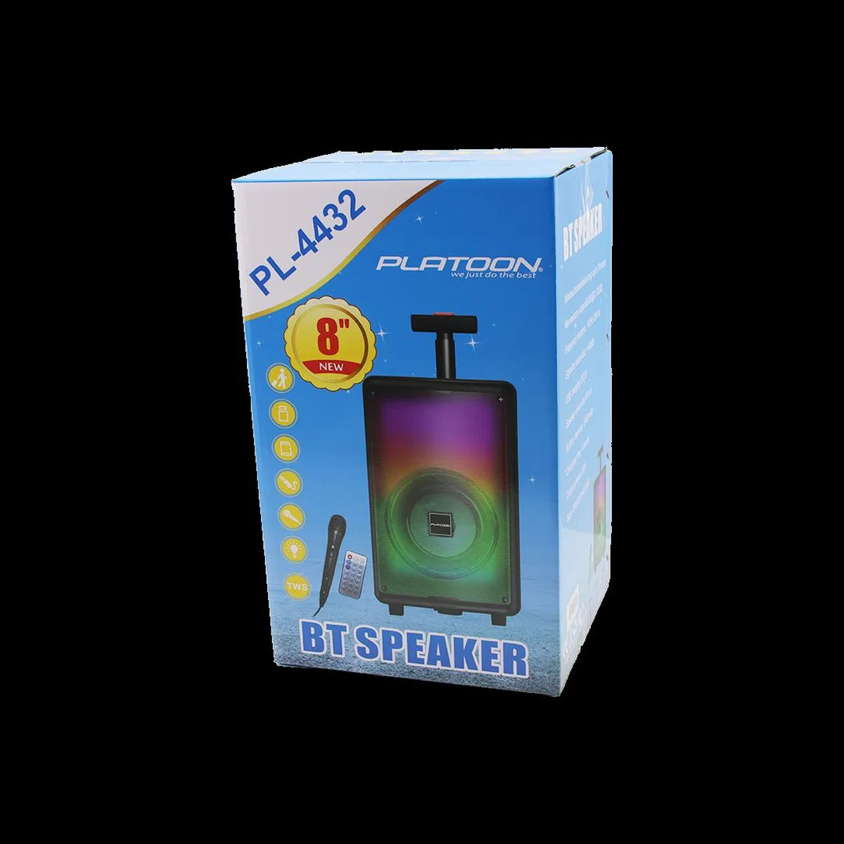 Bluetooth Hoparlör Mikrofonlu Kumandalı Işıklı 20W 2400mAh görsel 2