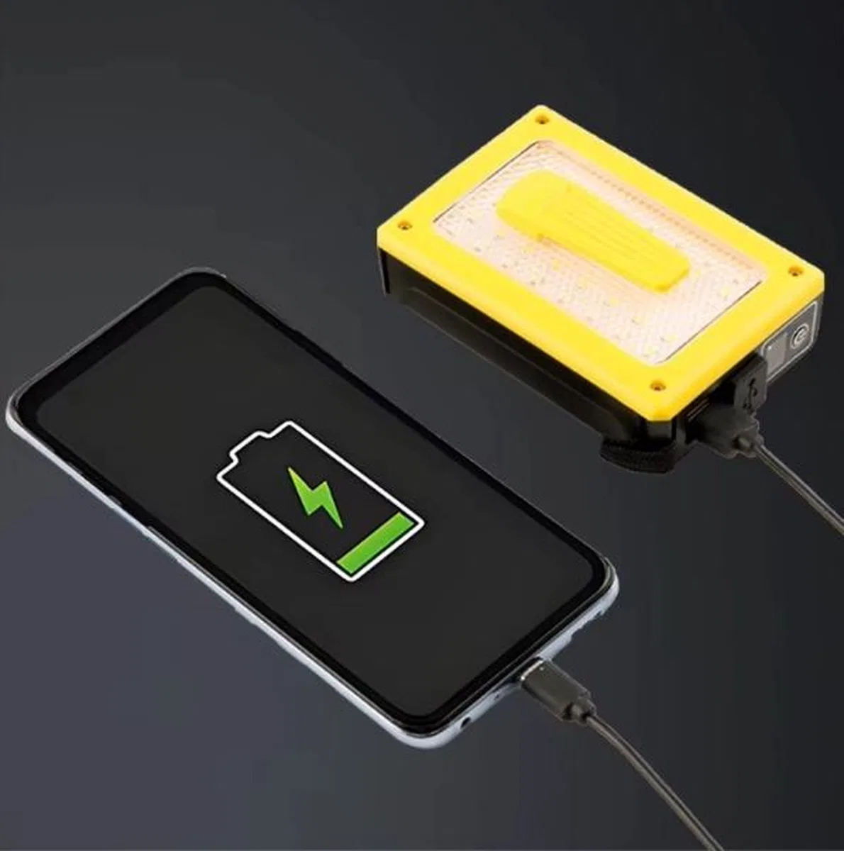 Pro F-3003 Alüminyum Pm10-tg Led Type-c Powerbank Ve Solar Şarjlı Kamp Kafa Feneri görsel 4