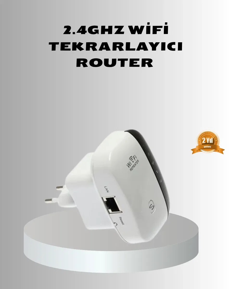 2. 4G WiFi Sinyal Çoğaltıcı Router Genişletici Güçlü Antenli