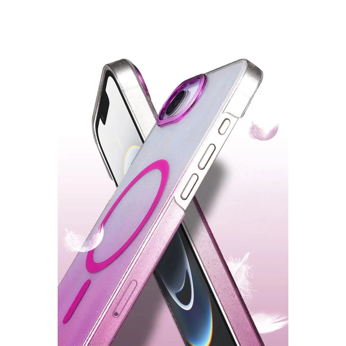 Apple İphone 16e Glossy Magsafe Kapak - Siyah görsel 3
