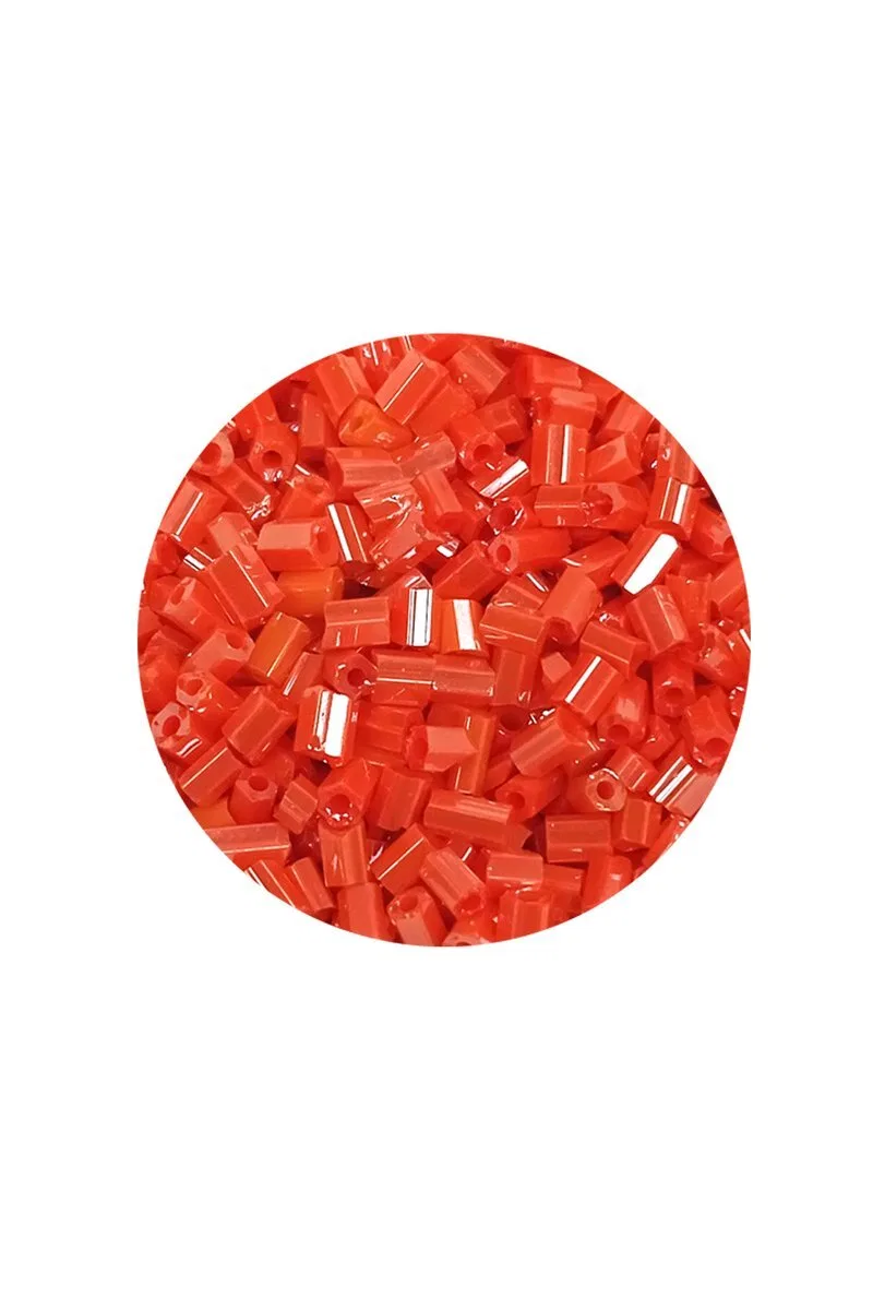 Kesme Cam Boncuk 2mm - 60 Gram - Mercan Kırmızı - BNC358 görsel 2