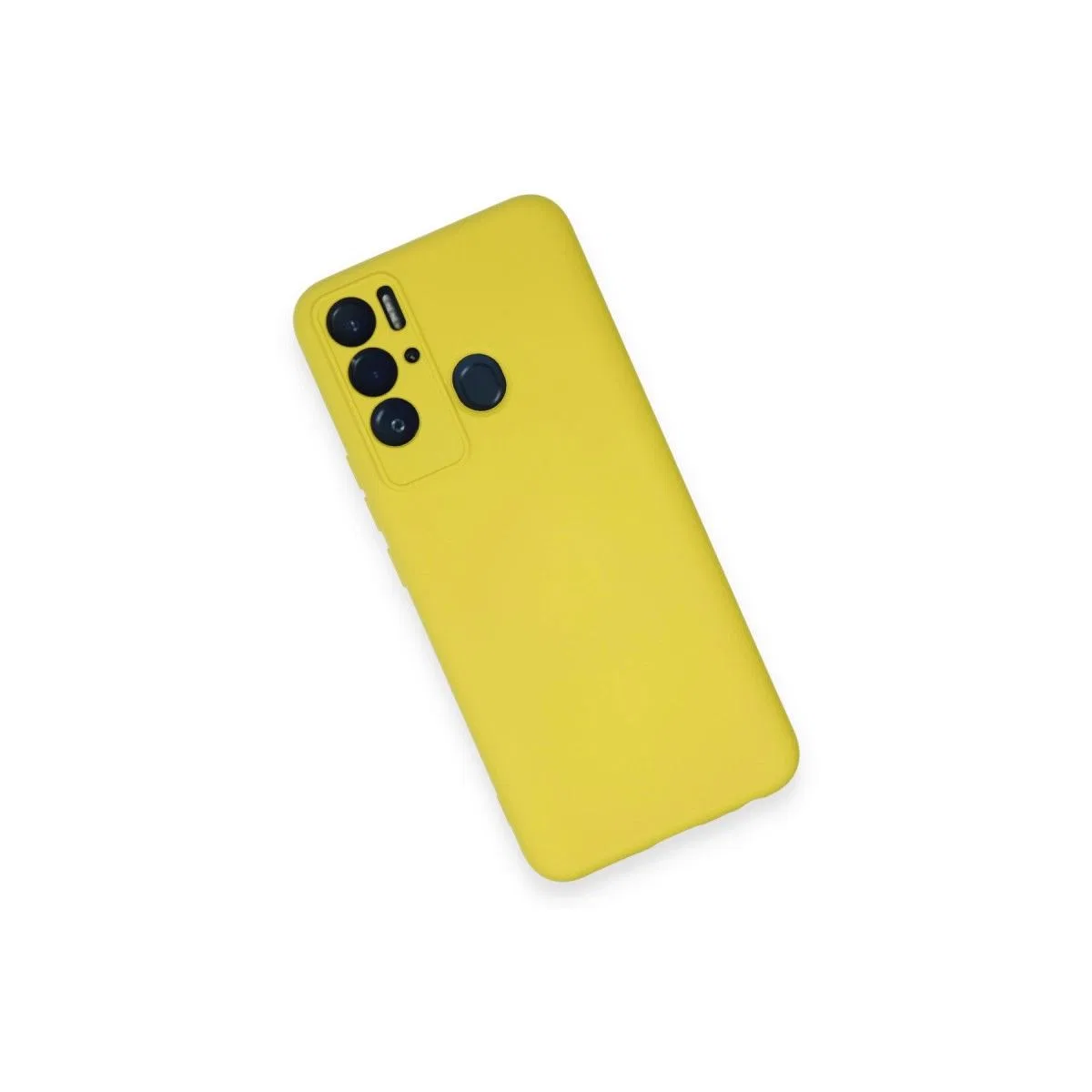 Tecno Pova Neo Kılıf Nano İçi Kadife Silikon - Sarı görsel 3