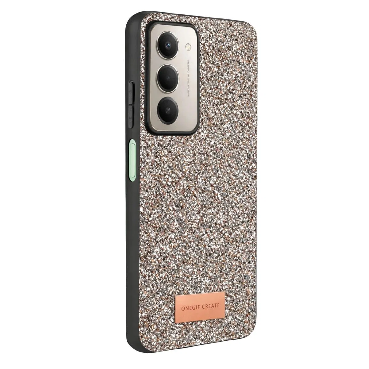 Onegif Xiaomi Redmi 15 4g Bright Simli Kapak - Gümüş görsel 3