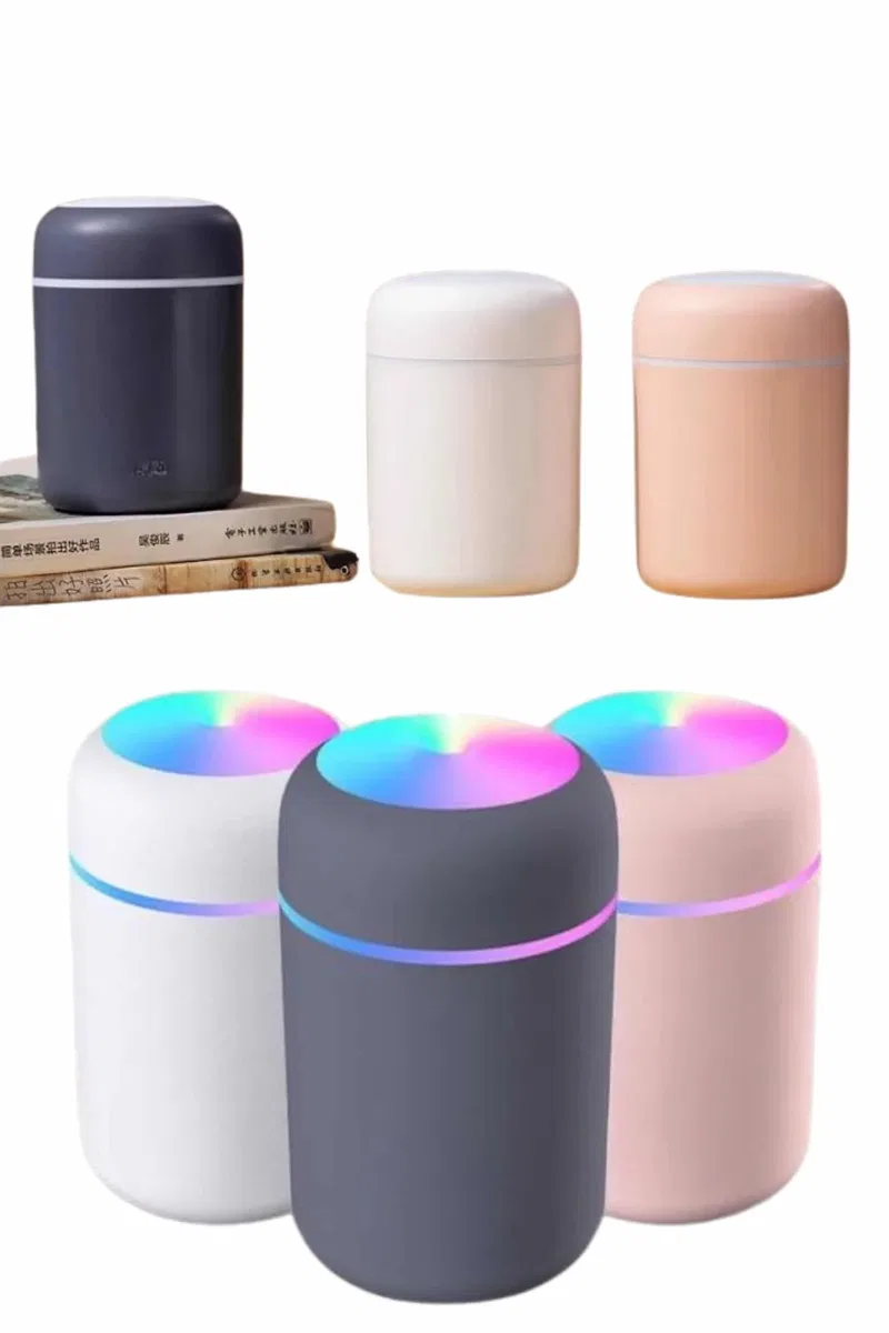 Rgb Işıklı Ulrasonik Ledli Hava Nemlendirici Buhar Makinesi Buhardanlık görsel 2
