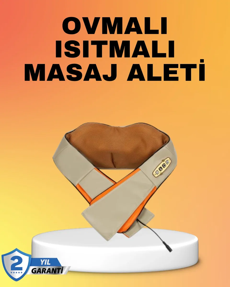 Kas Ağrılarına İyi Gelen Ovmalı Isıtmalı Boyun Omuz Bel Masaj Aleti