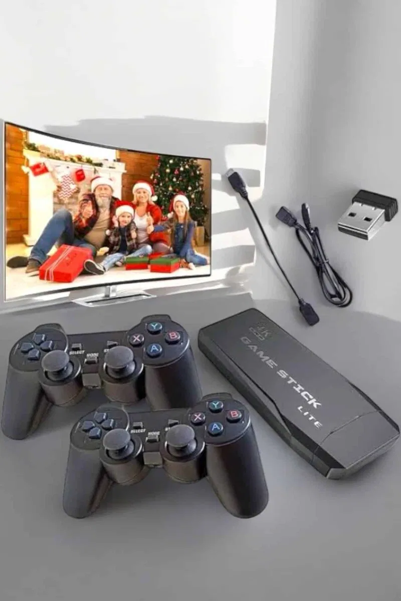 20. 000 Oyunlu Premium Model Oyun Konsolu 8k Android Tv HD Game Stick görsel 3