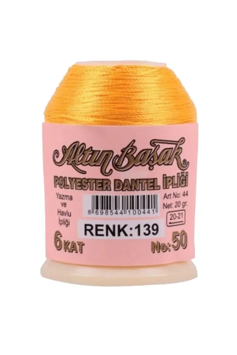 3 Adet Altınbaşak Oya ve Dantel İpi 20 gr - Royaleks - No: 139 görsel 3