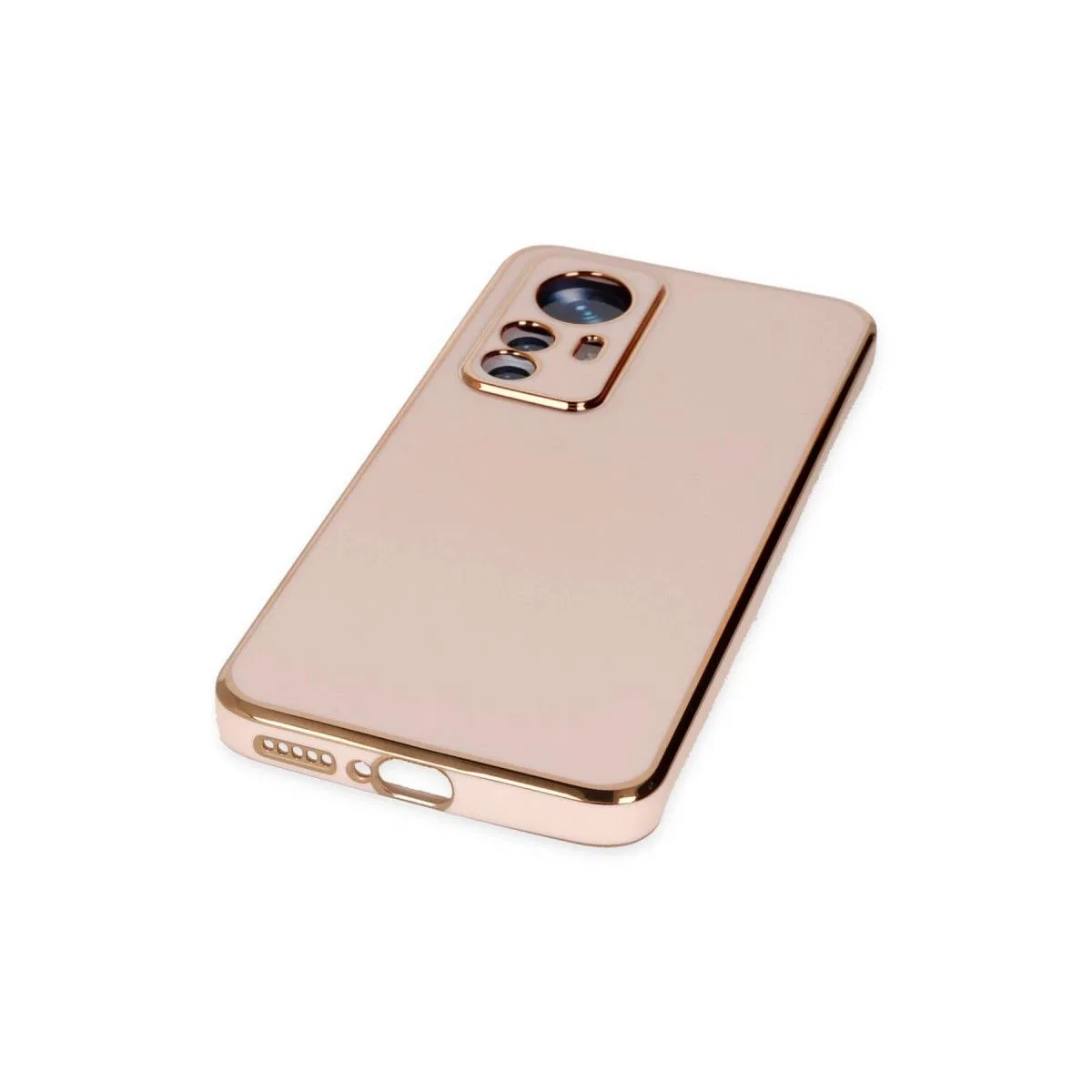 Xiaomi Mi 12t Pro Kılıf Volet Silikon - Pembe görsel 5