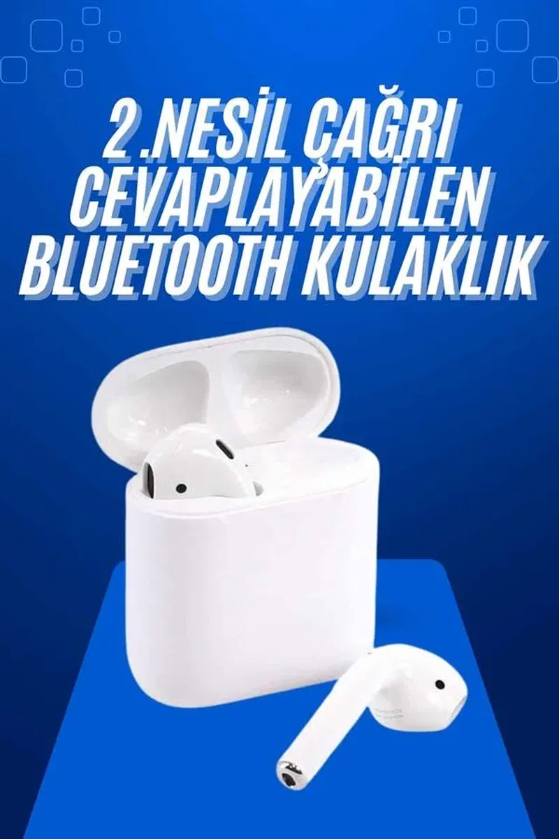 2025 Model Çağrı Cevaplayabilen Bluetooth Kulaklık Beyaz Dokunmatik Kontrol görsel 2