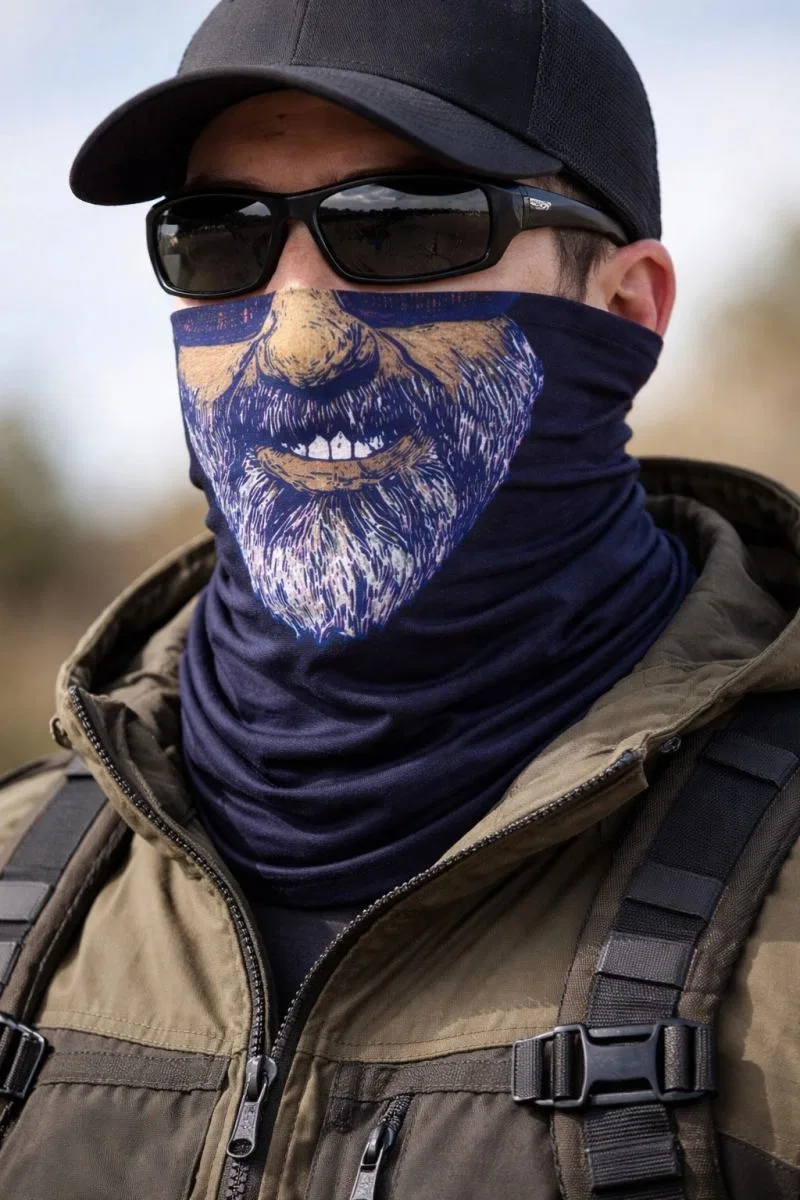 Sakallı Yüz Desenli Baf Buff – Çok Amaçlı Boyunluk Maske 1 No görsel 3