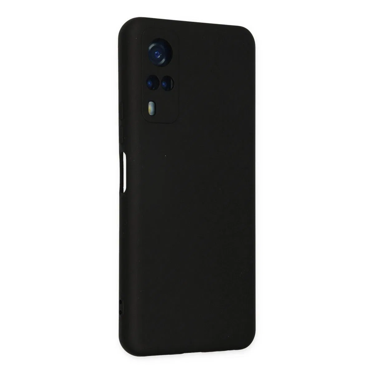 Vivo Y53s Kılıf Nano İçi Kadife Silikon - Siyah görsel 3