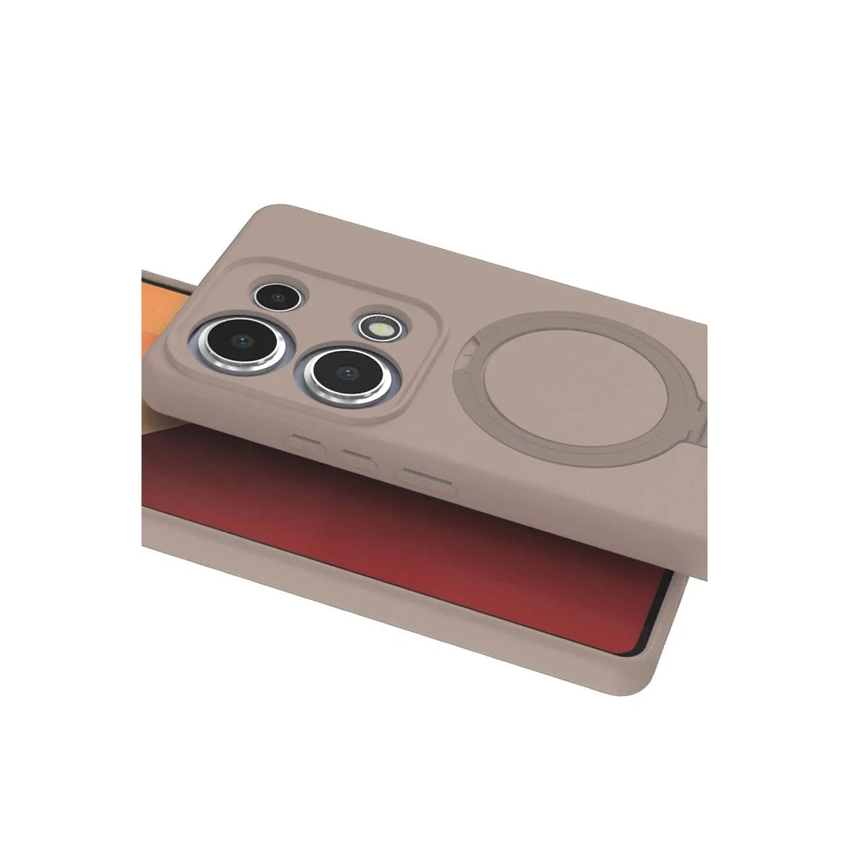 Xiaomi Redmi Note 13 Pro 4g Regal Magsafe Standlı Kapak - Çöl Titanyum görsel 3