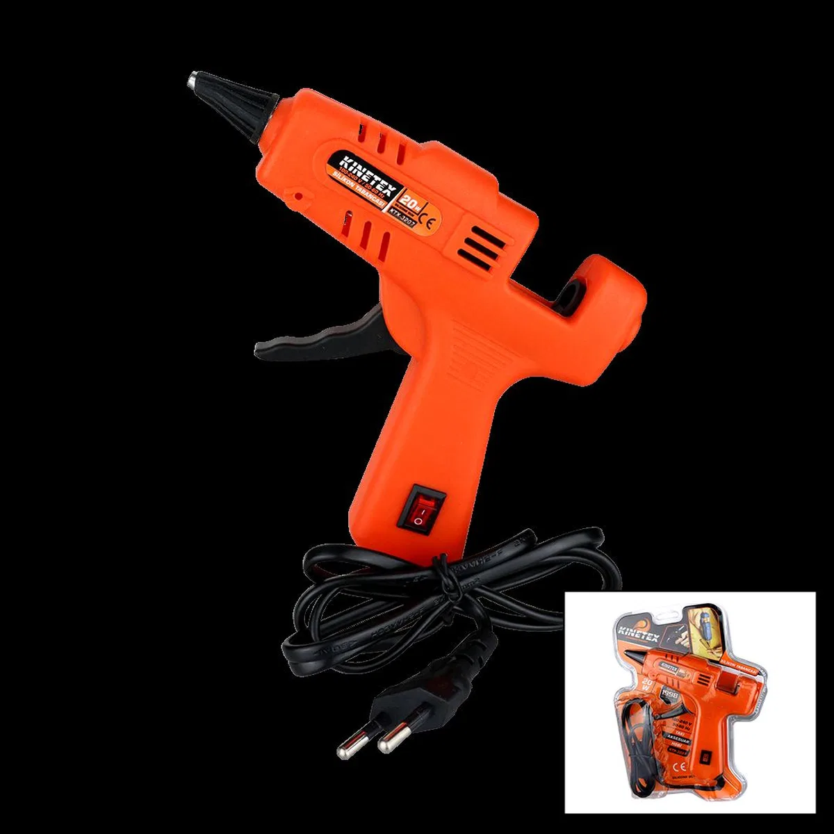 20W Anahtarlı Mini Sıcak Silikon Tabancası (İnce Mum Uyumlu) görsel 2