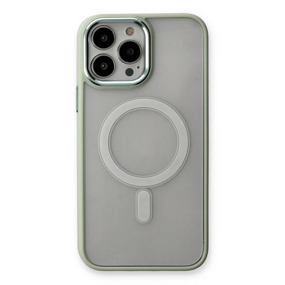 Apple İphone 14 Pro Max Kılıf Room Magneticsafe Silikon - Su Yeşili görsel 2