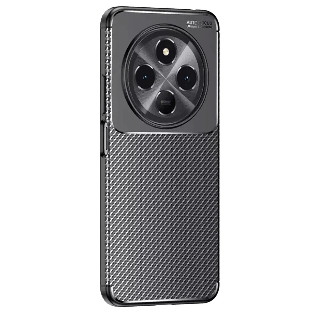 Tecno Spark 30 Kılıf Auto Focus Karbon Kapak - Siyah görsel 2