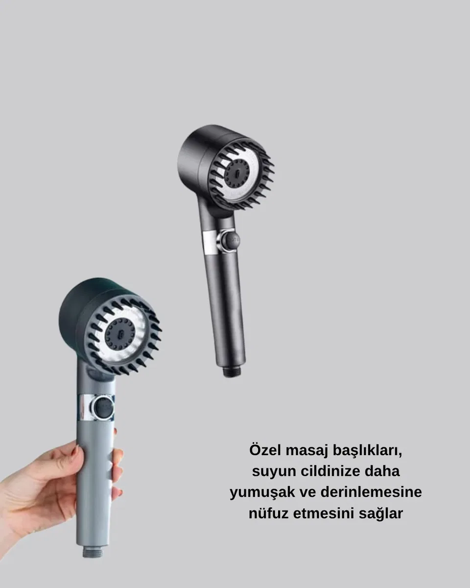 Masaj Etkili Duş Başlığı – Su Tasarruflu, Yüksek Basınçlı ve Cilt Dostu Tasarım görsel 5