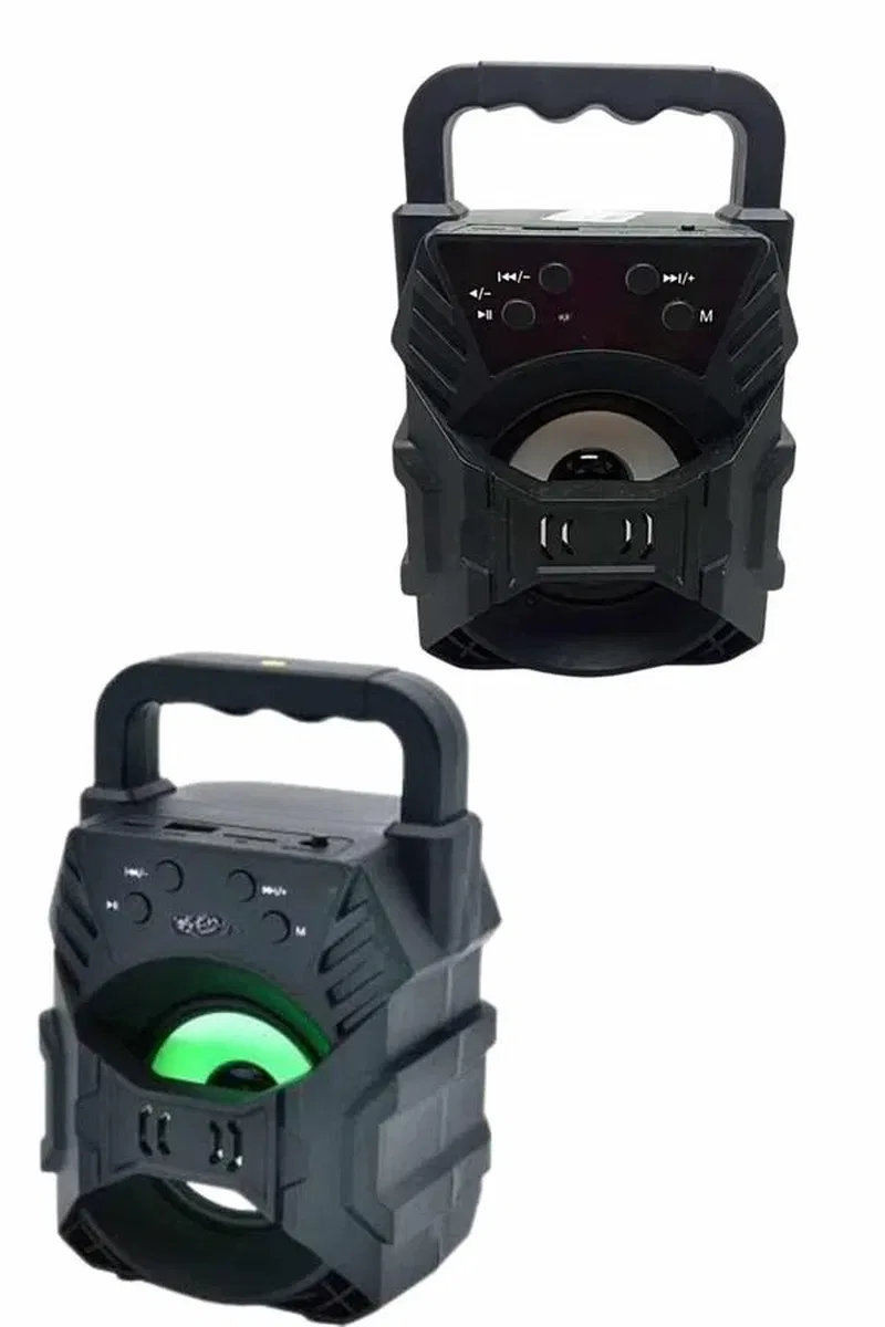 Kablosuz Bluetooth Hoparlör Ses Bombası RGB Işıklı Taşınabilir Yüksek Ses Kaliteli görsel 3