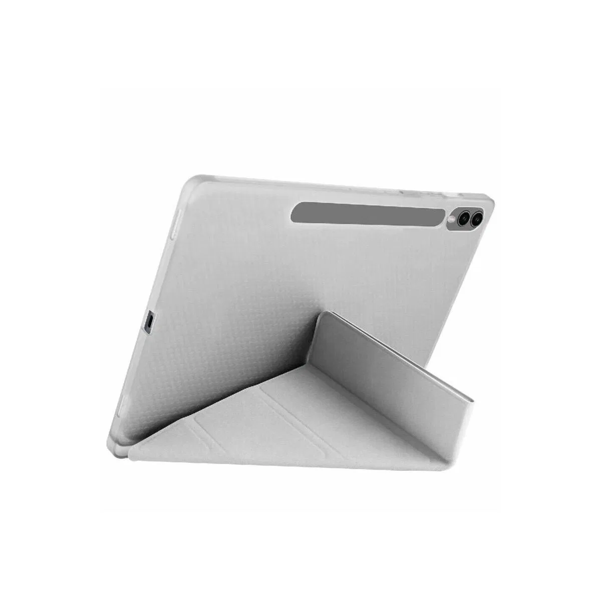 Samsung Galaxy X510 Tab S9 Fe 11 Kılıf Kalemlikli Mars Tablet Kılıfı - Gri görsel 2