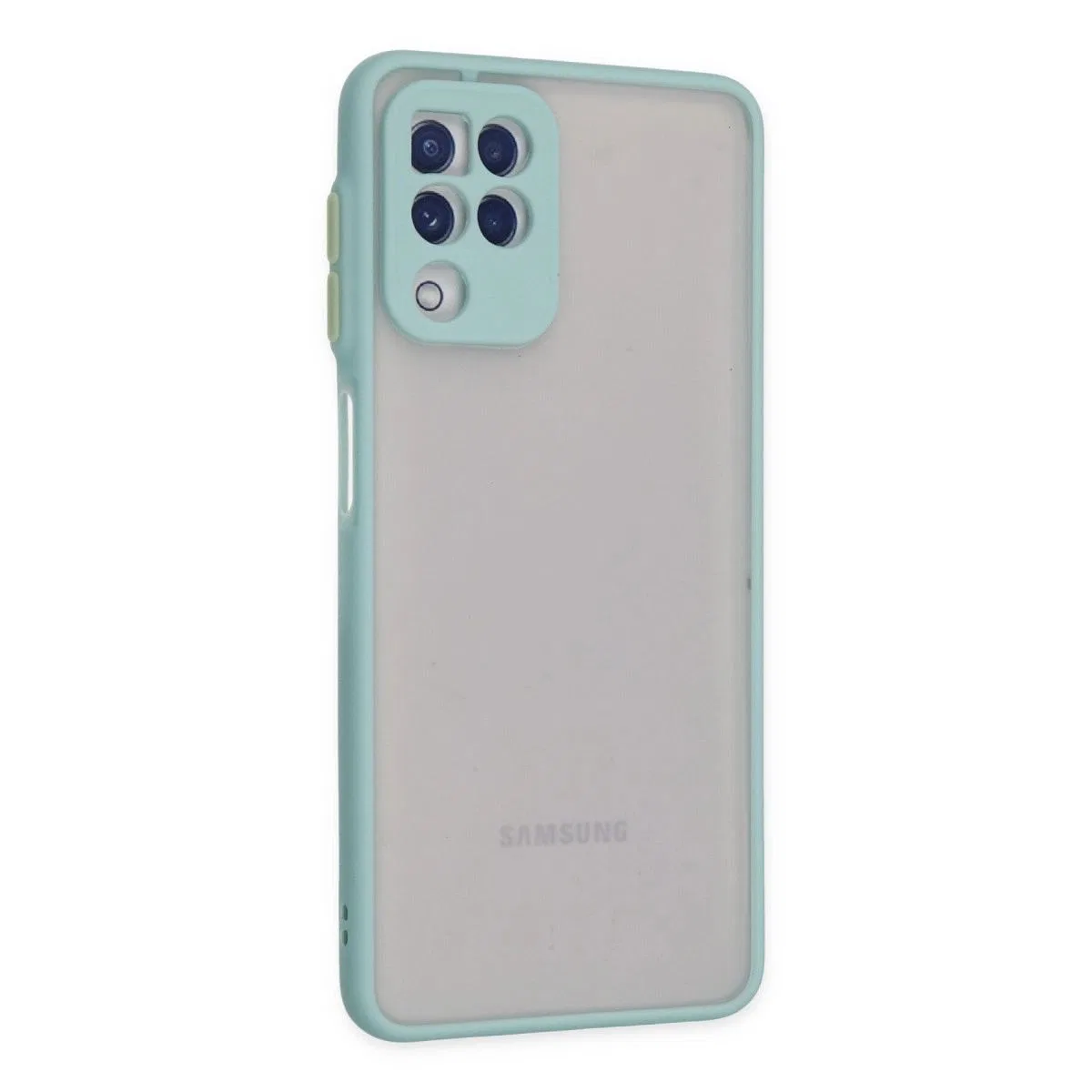 Samsung Galaxy A22 Kılıf Montreal Silikon Kapak - Turkuaz görsel 2