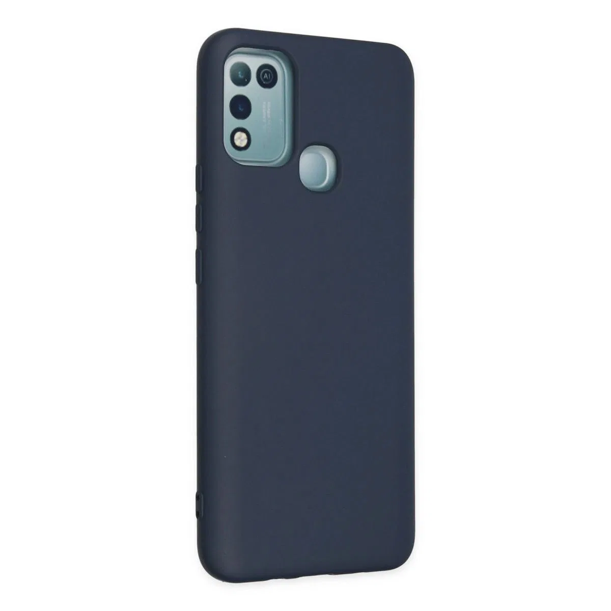 İnfinix Hot 10 Play Kılıf Nano İçi Kadife Silikon - Lacivert görsel 2