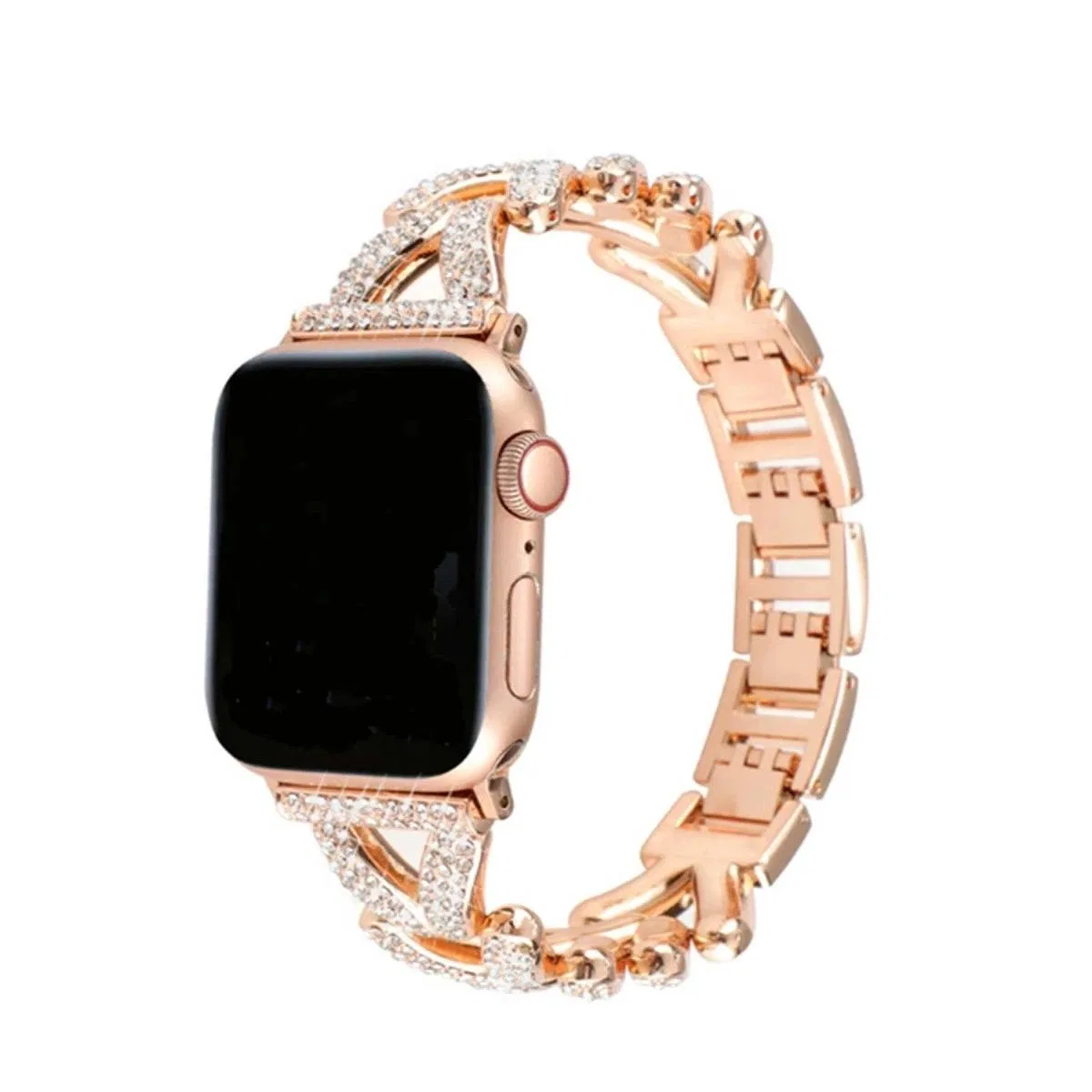 Apple Watch 38mm Node Taşlı Kordon (saat Değildir) - Siyah görsel 3