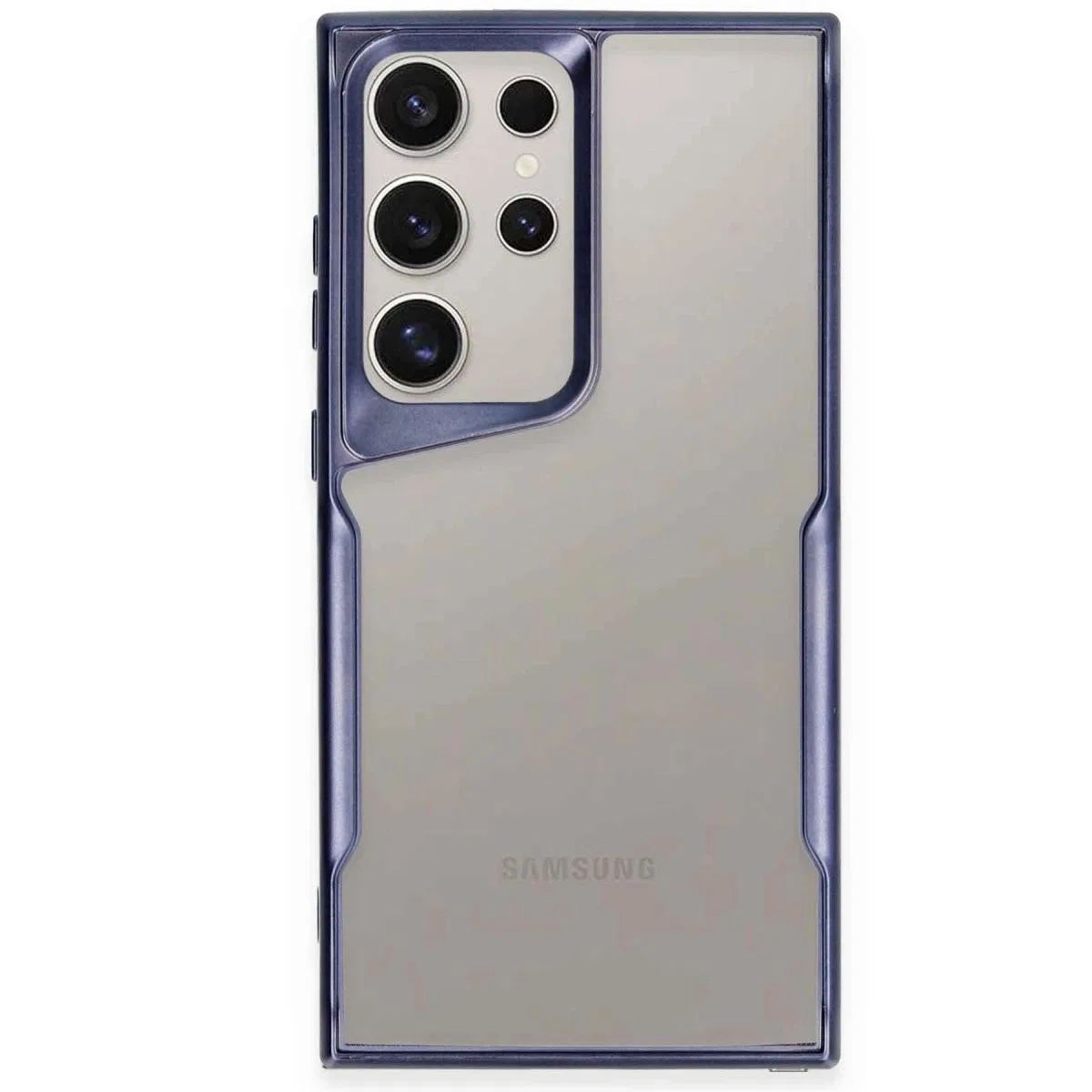 Samsung Galaxy S24 Ultra Kılıf Boyi Silikon Kapak - Lacivert