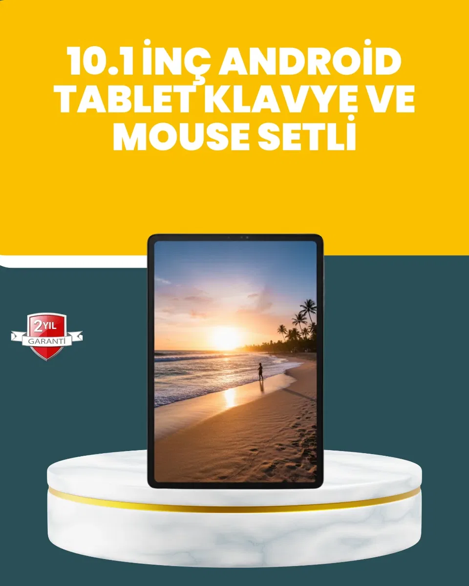 10. 1 İnç IPS Ekranlı Android Tablet Bilgisayar Seti