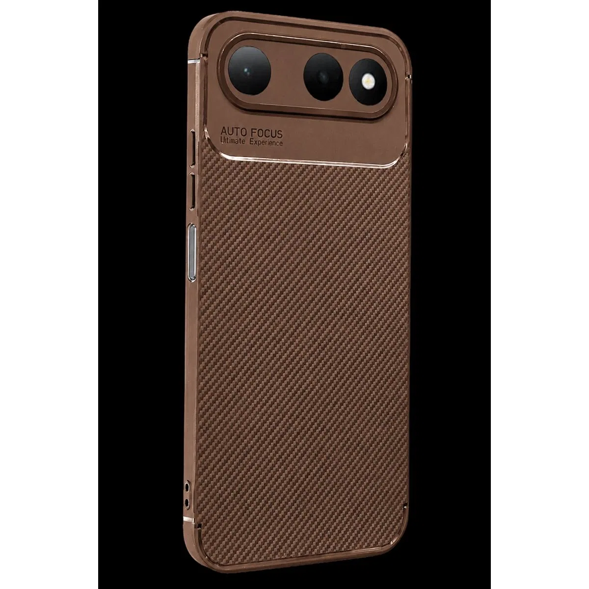 Newface Tecno Spark 50 5g Auto Focus Karbon Kapak - Kahverengi