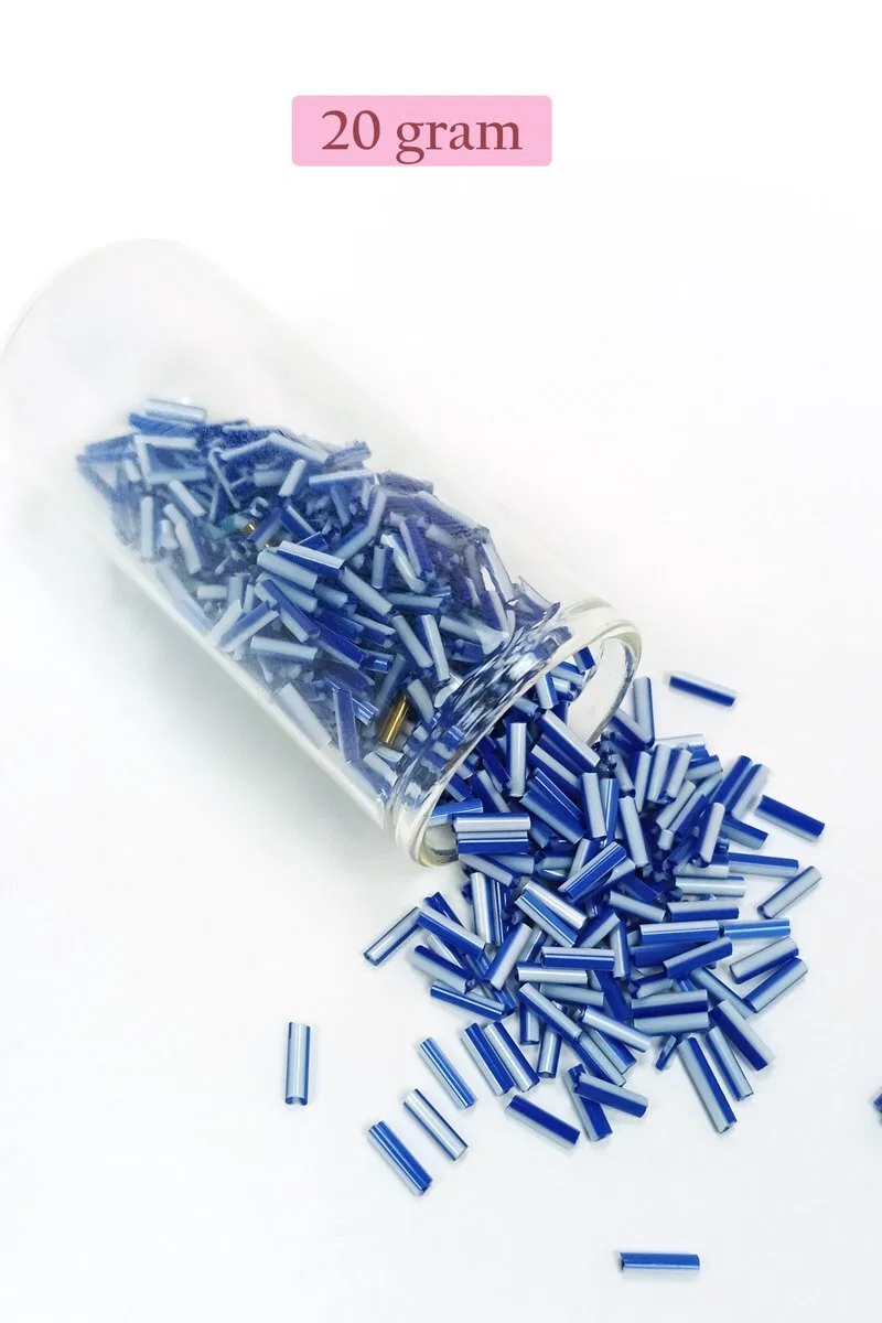 Uzun Boru Kesme Boncuk Çap 2mm Uzunluk 10 mm - 4 Renk - Toplam 80 Gram - BNC428 görsel 4