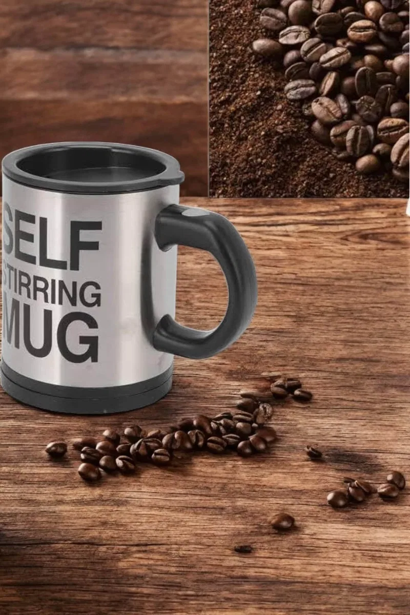 Mikser Kupa Yazılı Mug Bardak Karıştırma Özelliği görsel 3