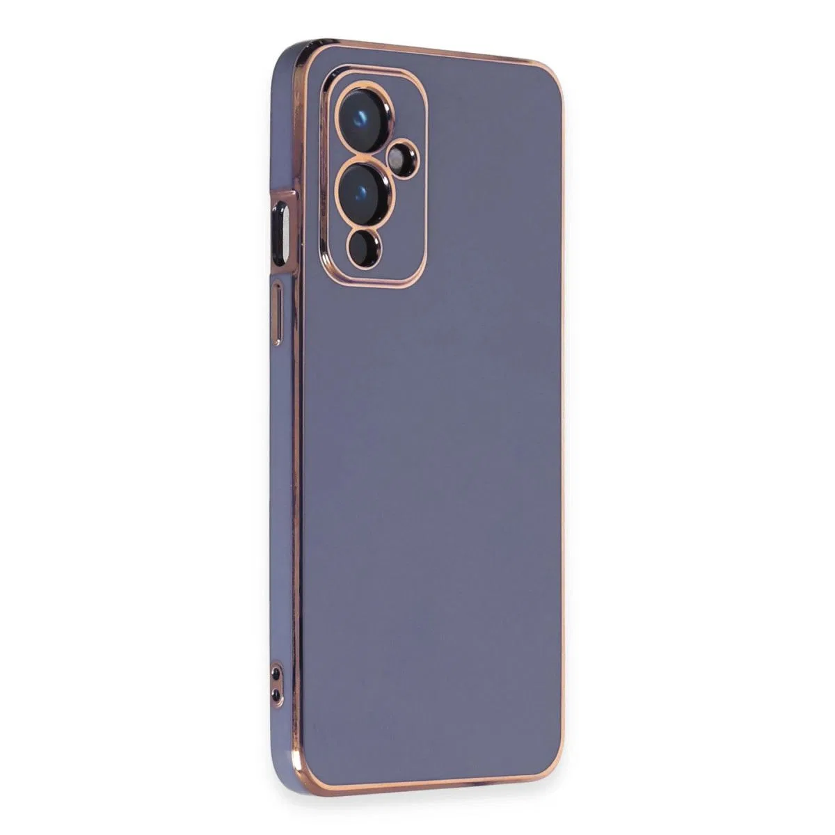 One Plus 9 Kılıf Volet Silikon - Mavi görsel 2