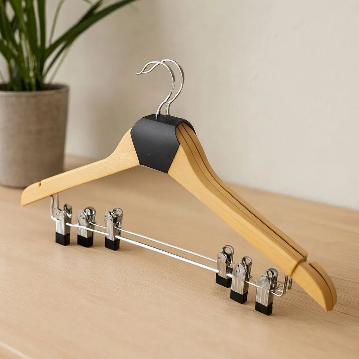 Ahşap Maşalı Etek Askısı - 3'lü Set
