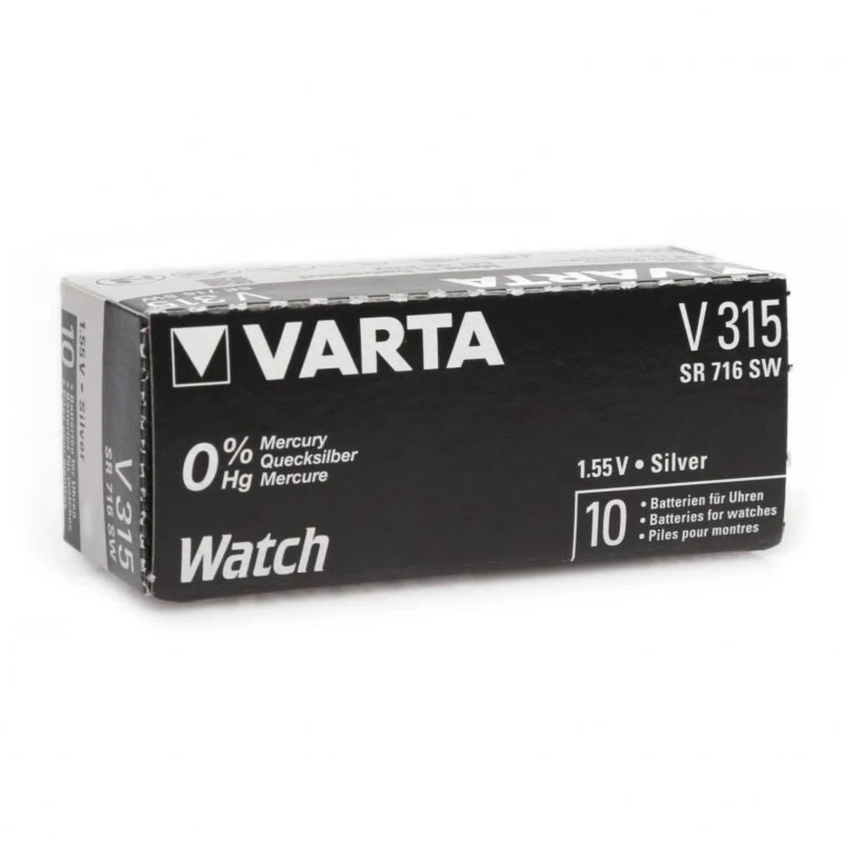 Renata 315 Sr716sw 1. 55v Alkalin Saat Pili 10 Adet görsel 2
