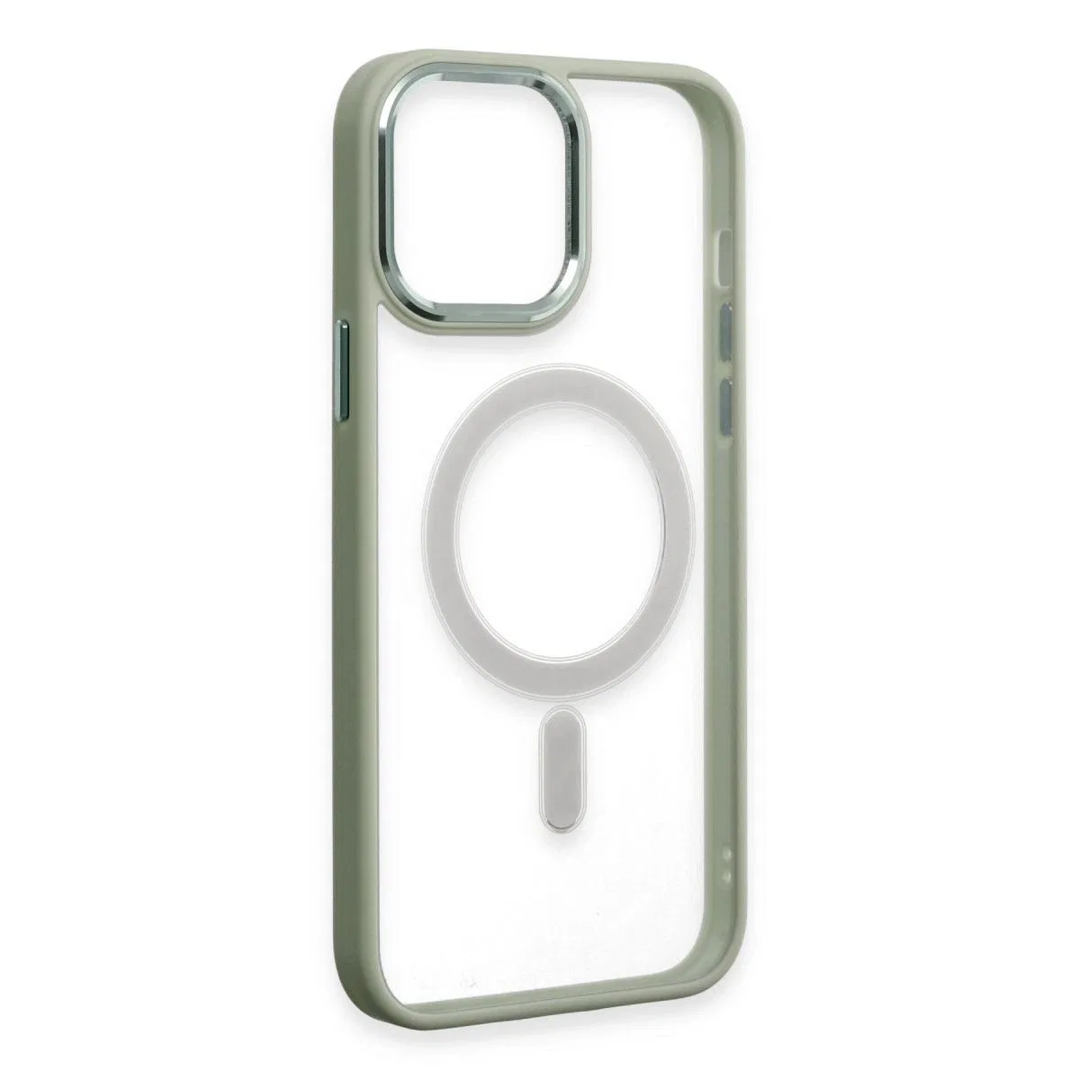 Apple İphone 15 Pro Max Kılıf Room Magneticsafe Silikon - Su Yeşili görsel 4