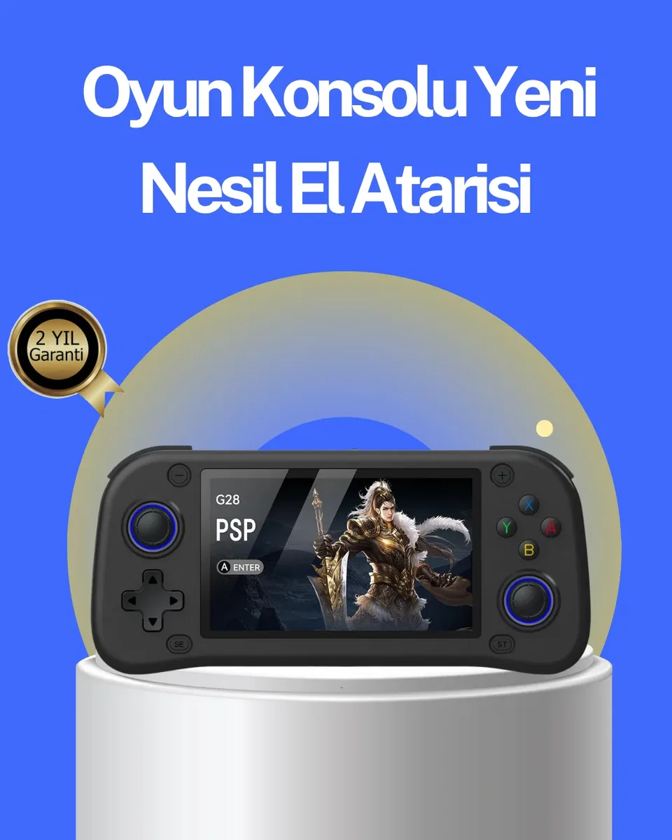 4. 3” HD Ekranlı El Konsolu 64GB Hafıza Kartı ve 10000 Yüklü Oyun