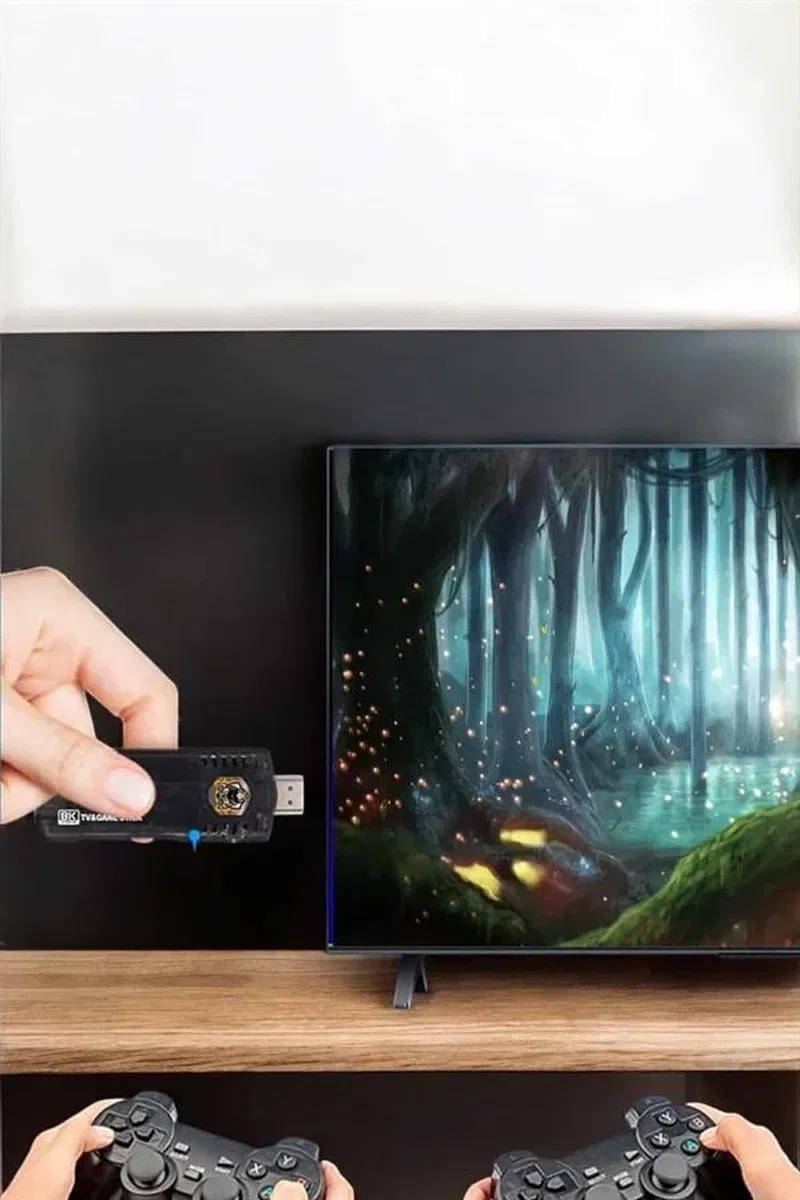 20. 000 Oyunlu Premium Model Oyun Konsolu 8k Android Tv HD Game Stick görsel 5