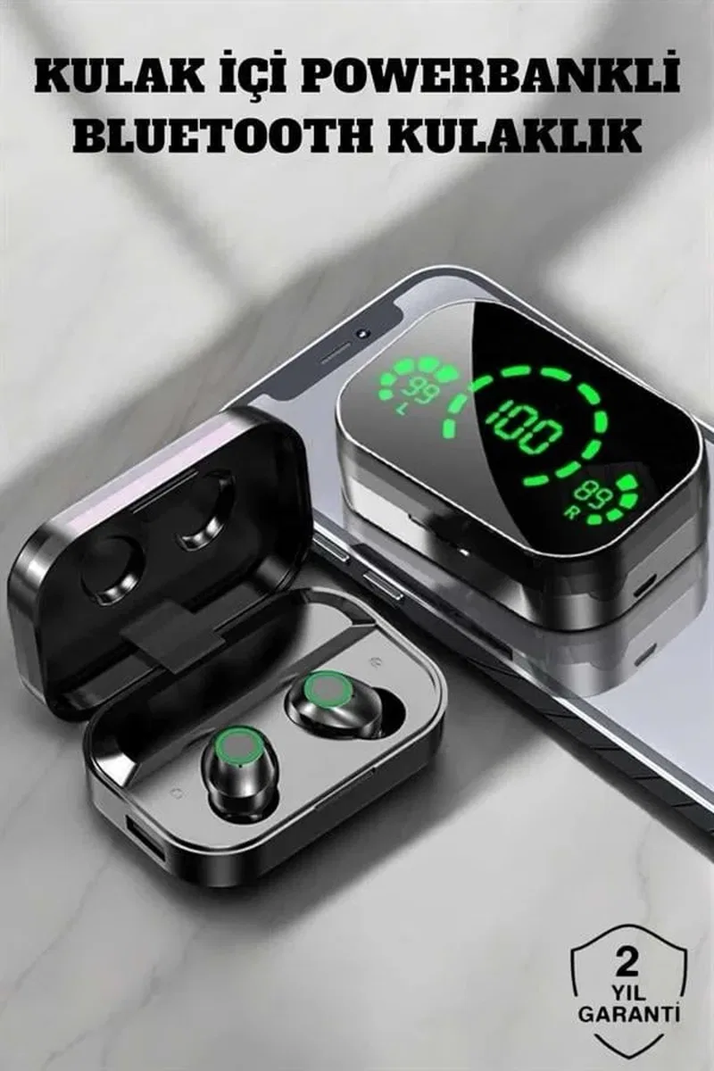 Bluetooth Kulaklık Mikrofonlu Dokunmatik Kontrol ANC Özelliği görsel 2