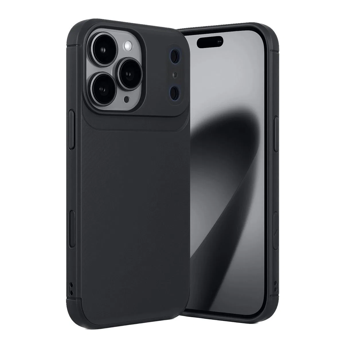 Apple İphone 17 Pro Max Auto Focus Karbon Kapak - Siyah