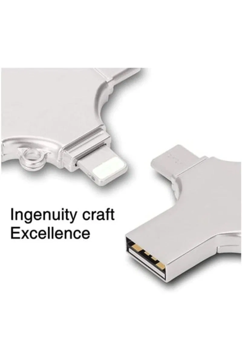 Otg 4in1 Cep Telefonu Çok Fonksiyonlu Usb Flash Bellek 64 Gb Type-c, Micro Sd Ve Kart Okuyucu görsel 6