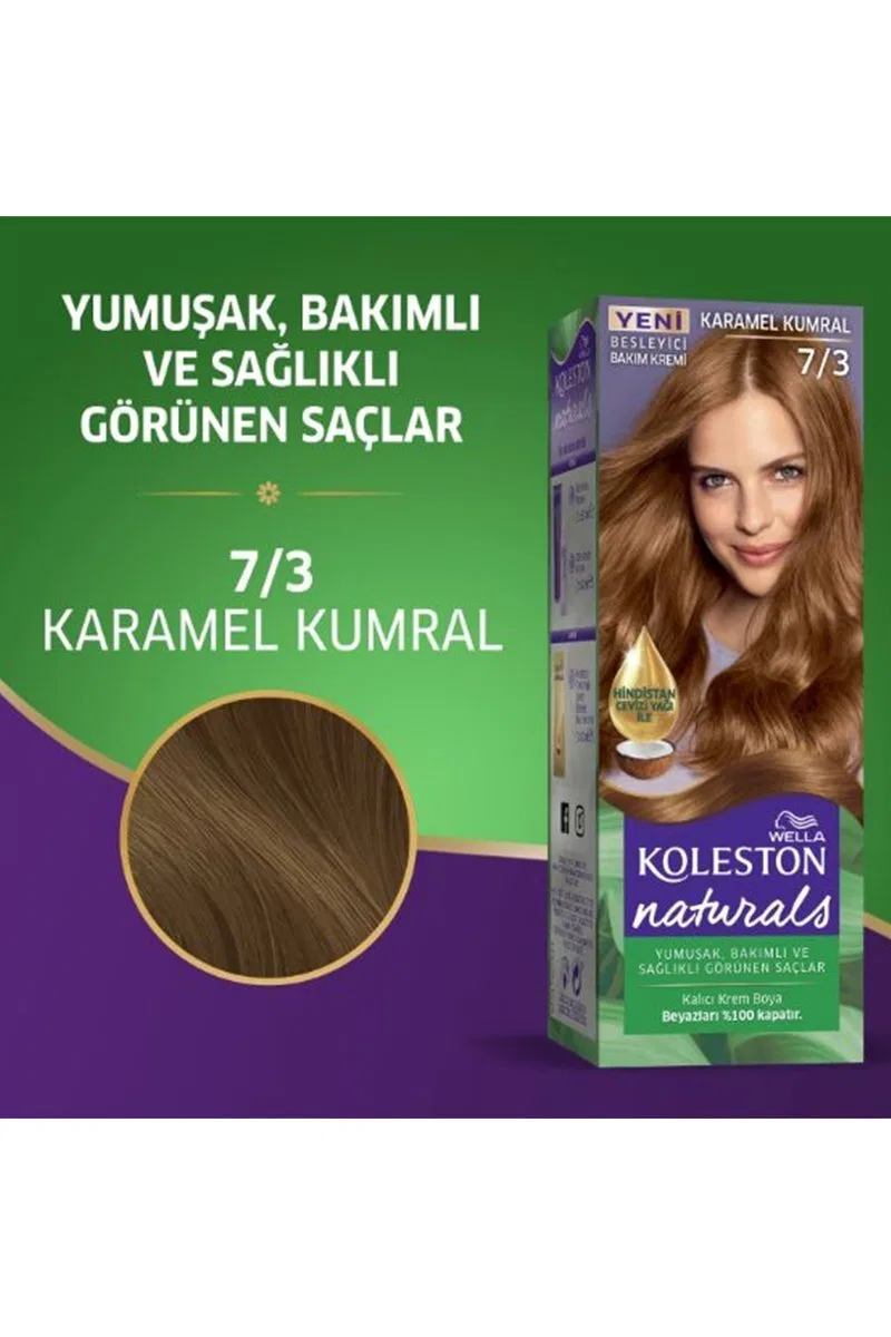 Naturals Saç Boyası Karamel Kumral 7/3 2x Paket görsel 2