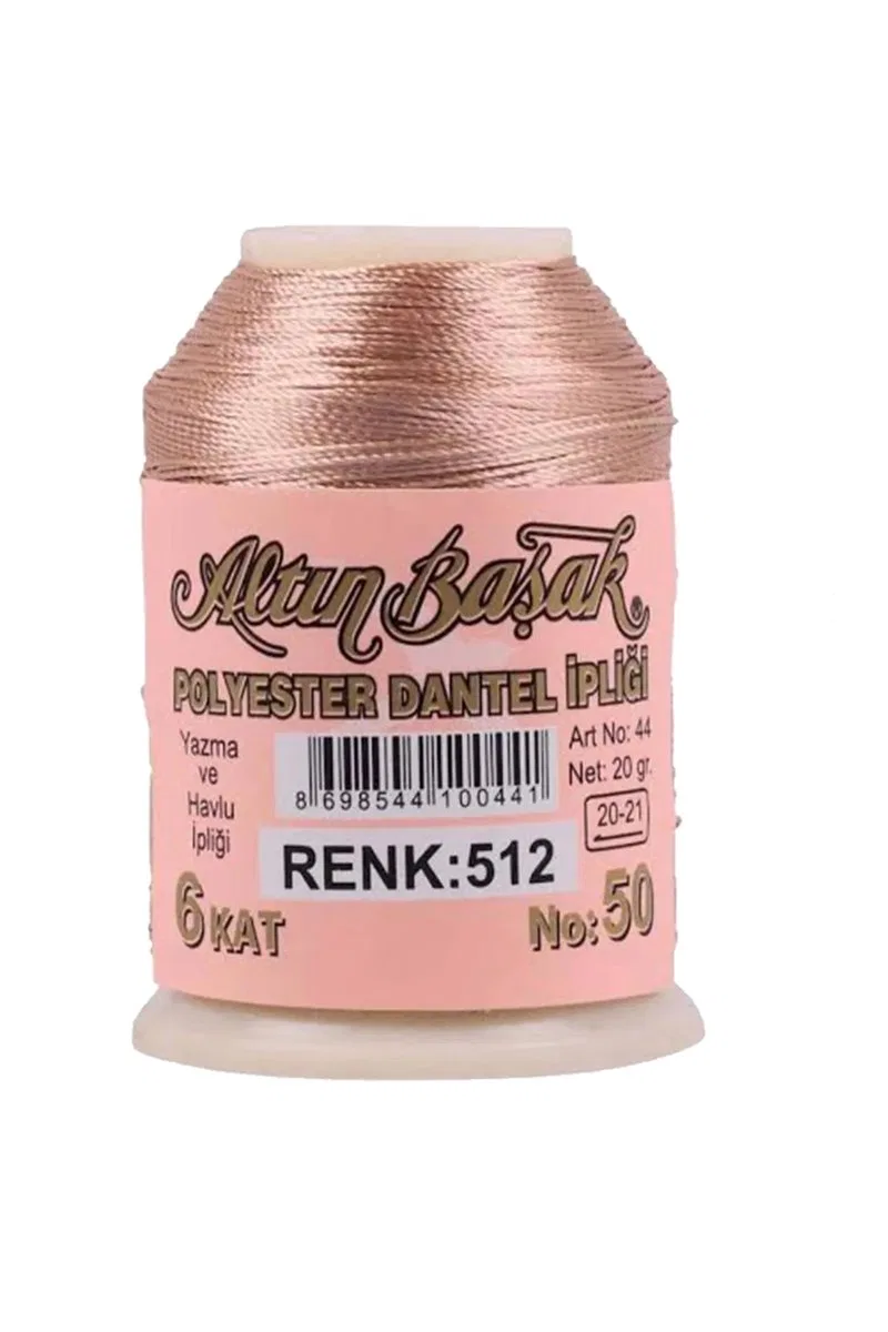 3 Adet Altınbaşak Oya ve Dantel İpi 20 gr - Royaleks - No: 512 - 080 - 003 görsel 3