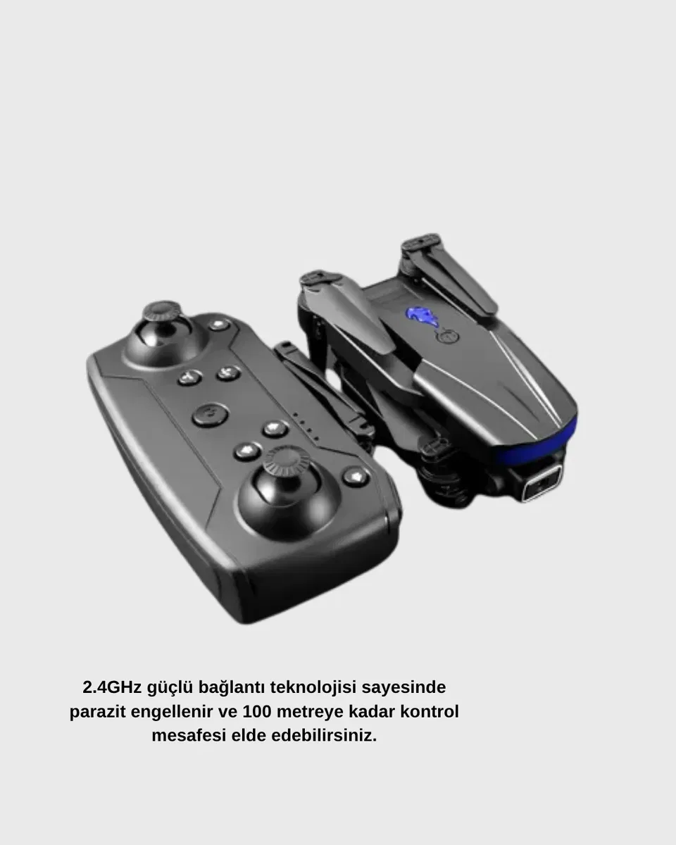 4K Katlanabilir Drone Uzaktan Kontrollü Wi-Fi Görüntü Aktarımlı görsel 2