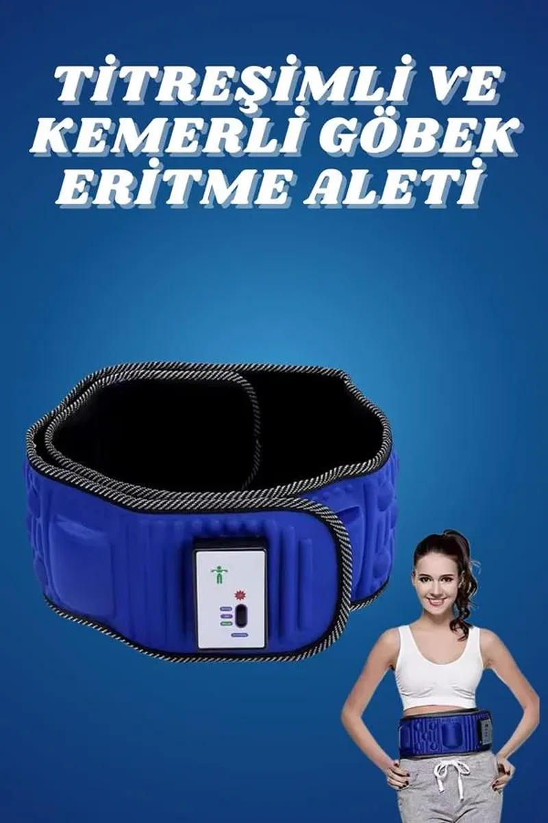 5 Motorlu Titreşimli Masaj Aleti Göbek Kemeri Selülit Cihazı Eritme Zayıflama görsel 2