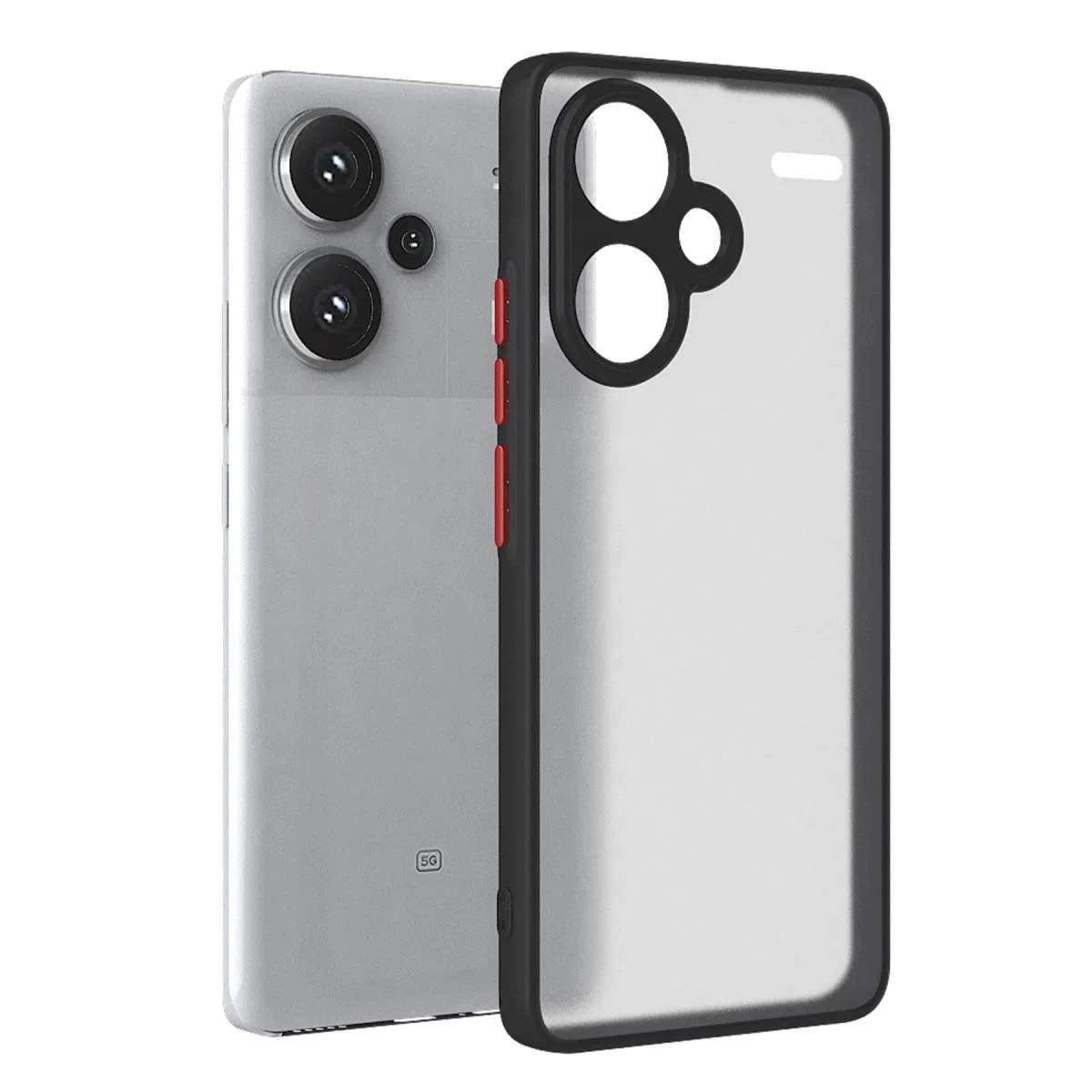 Xiaomi Redmi Note 13 Pro Plus Kılıf Montreal Silikon Kapak - Siyah görsel 2