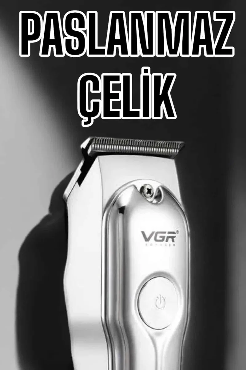 Tıraş Makinesi Güçlü Motor Şarjlı Uzun Pil Ömürlü görsel 4