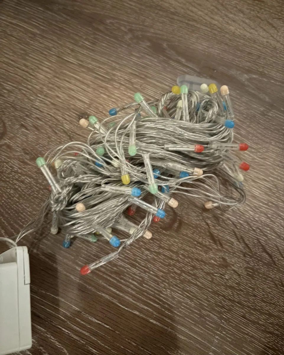 10m 100 Led Damla Uçlu Rgb Işık Şeffaf Kablo Mz-17-10 görsel 2