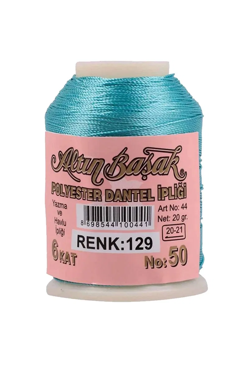 3 Adet Altınbaşak Oya ve Dantel İpi 20 gr - Royaleks - No: 129 görsel 3